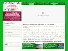 Tablet Screenshot of lakefieldlodgebandb.com